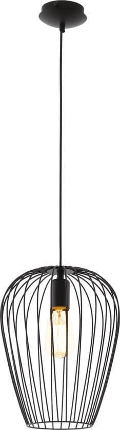 EGLO Newtown Hanglamp - E27 - Ø 27,5 cm - Zwart, Huis en Inrichting, Lampen | Hanglampen, Gebruikt, Ophalen of Verzenden