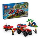 LEGO City - 4x4 Fire Truck with Rescue Boat 60412, Nieuw, Ophalen of Verzenden