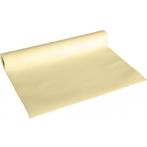 Luxe papieren tafelloper creme kleur - Tafelkleden, Ophalen of Verzenden, Nieuw
