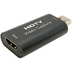 Video Capture Card - HDMI naar USB 2.0 - 1080p@30Hz - Zwart, Verzenden, Nieuw