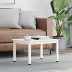 vidaXL Salontafel Wit 60 x 50 x 36 cm Massief grenenhout, Verzenden, Nieuw, 50 tot 100 cm, Minder dan 50 cm