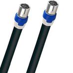 Coax kabel op de hand gemaakt - 20 meter  - Zwart - IEC 4G, Audio, Tv en Foto, Audiokabels en Televisiekabels, Verzenden, Nieuw