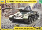 Zvezda - Soviet Medium Tank T-34/85 (Zve3687), Nieuw, 1:50 tot 1:144