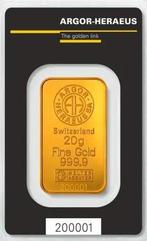 20 gram - Goud .999 - Argor-Heraeus, Switzerland - Verzegeld, Postzegels en Munten
