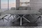 Uitschuifbare eettafel ETERNITY 160-200cm grafietgrijs, Huis en Inrichting, Tafels | Eettafels, Ophalen of Verzenden, Nieuw