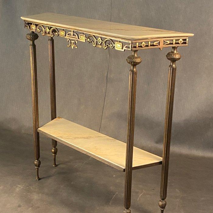 Étagère - Gepatineerd brons, Carrara marmer, Antiek en Kunst, Curiosa en Brocante