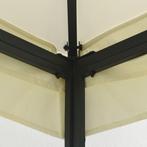 Prieel -Paviljoen met gordijnen 300x300x265 cm creme, Verzenden, Nieuw