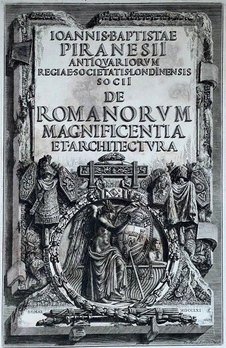 Piranesi - De Romanorum magnificentia (bound with)// -, Antiek en Kunst, Antiek | Boeken en Bijbels
