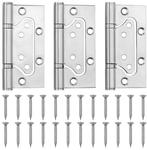 Set van 3 freesvrije scharnieren 100x40 mm rvs, Verzenden, Nieuw