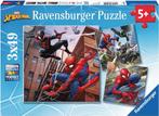 Spiderman in Actie Puzzel (3x49 stukjes) | Ravensburger -, Kinderen en Baby's, Speelgoed | Kinderpuzzels, Nieuw, Verzenden