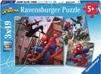 Spiderman in Actie Puzzel (3x49 stukjes) | Ravensburger -, Kinderen en Baby's, Speelgoed | Kinderpuzzels, Verzenden, Nieuw