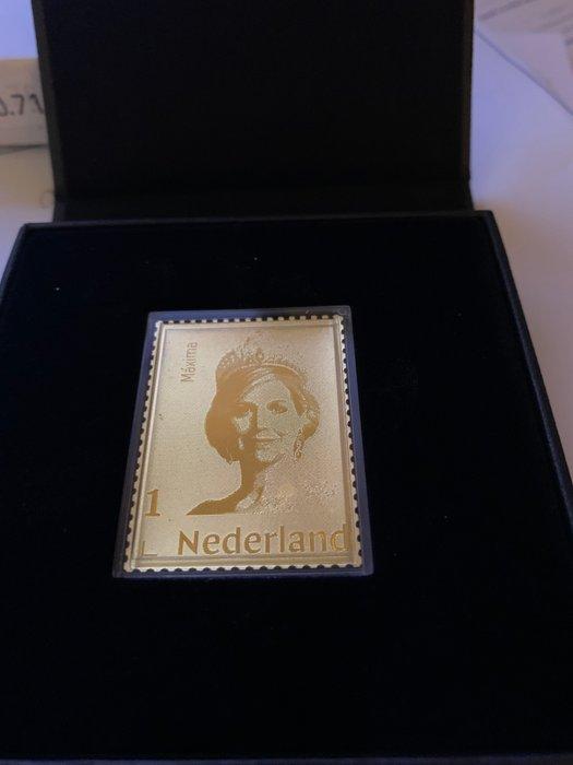 Nederland - Gouden postzegel Koningin Maxima Nederland, Postzegels en Munten, Postzegels | Nederland