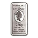 250 gram - Zilver .999 - 2021 250g £10 GBP St Helena East