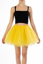 KIMU® Tutu Geel Tule Rokje XL XXL 3XL Gele Petticoat Rok Dam, Kleding | Dames, Ophalen of Verzenden, Nieuw, Carnaval, Kleding