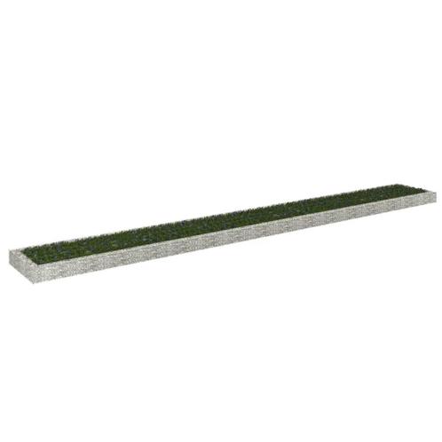vidaXL Gabion plantenbak verhoogd 800x100x20 cm, Tuin en Terras, Bloembakken en Plantenbakken, 100 cm of meer, Nieuw, Metaal, Minder dan 30 cm