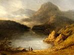 Jean Marie Oscar Gué (XIX) - Troupeau au bord du Lac de, Antiek en Kunst