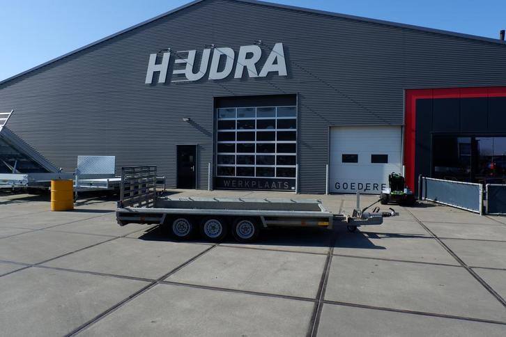Gebruikte Hulco machinetransporter 394x180cm 3500kg, Auto diversen, Aanhangers en Bagagewagens, Nieuw