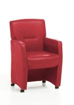 Eetkamerstoel Cindy - eetkamerstoelen - Rood, Huis en Inrichting, Nieuw, Rood, Stof
