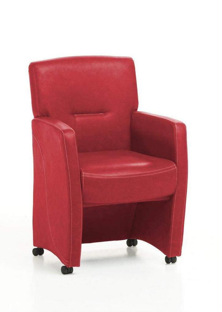 Eetkamerstoel Cindy - eetkamerstoelen - Rood, Huis en Inrichting, Stoelen, Rood, Nieuw, Stof
