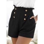 Lascana Short in paperbag stijl met brede tailleband en, Kleding | Dames, Broeken en Pantalons, Verzenden, Nieuw