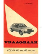 1976 - 1980 VOLVO 343 | 345 BENZINE VRAAGBAAK NEDERLANDS, Auto diversen, Handleidingen en Instructieboekjes