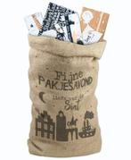 Jute zakje met 5 pepernoten en gelukspoppetje Sinterklaas, Diversen, Verzenden, Nieuw