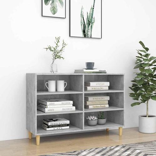 vidaXL Dressoir 103,5x35x70 cm bewerkt hout betongrijs, Huis en Inrichting, Kasten | Overige, Nieuw, Verzenden