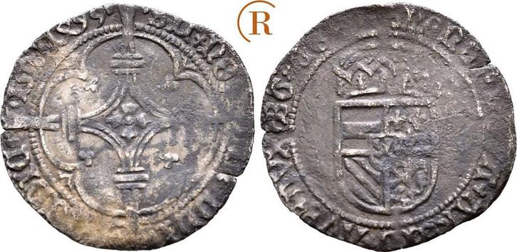 Stueber ( Patard ) Dordrecht 1499 Holland Grafschaft: Phi..., Postzegels en Munten, Munten | Europa | Niet-Euromunten, Verzenden