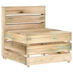 vidaXL Tuinmiddenbank pallet geïmpregneerd grenenhout, Tuin en Terras, Verzenden, Nieuw