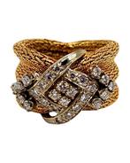 Ring - 14 karaat Geel goud, Prachtige 14K gouden en, Nieuw