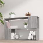 vidaXL Boekenkast 100x24x63 cm bewerkt hout grijs sonoma, Huis en Inrichting, Kasten | Boekenkasten, 100 tot 150 cm, Verzenden