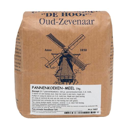 Molen de Hoop Pannenkoekmeel 1kg, Hobby en Vrije tijd, Taarten en Cupcakes maken, Nieuw, Verzenden