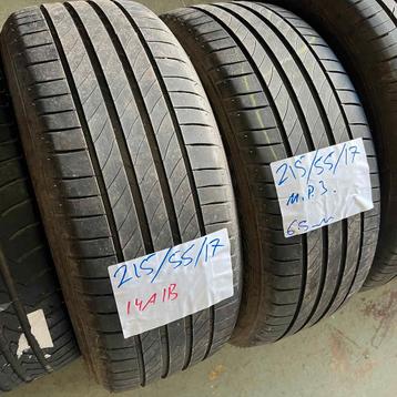 2 x Michelin Primacy 3 215-55-17 Zomerbanden 6,5mm beschikbaar voor biedingen