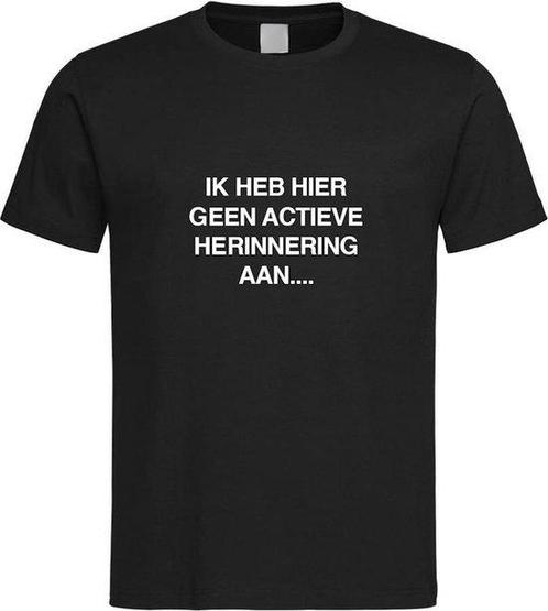 'Ik heb hier geen Actieve Herinnering Aan', Kleding | Heren, T-shirts, Overige kleuren, Nieuw, Overige maten, Verzenden