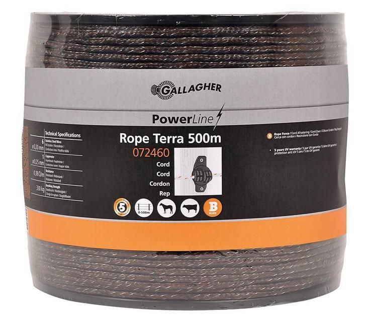 Gallagher PowerLine cord (05) terra 500m, Tuin en Terras, Gaas en Draad, Ophalen of Verzenden