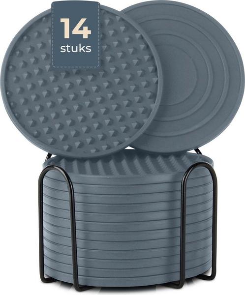 Castagnola Siliconen Design onderzetter - Grijs, Huis en Inrichting, Woonaccessoires | Onderzetters, Verzenden