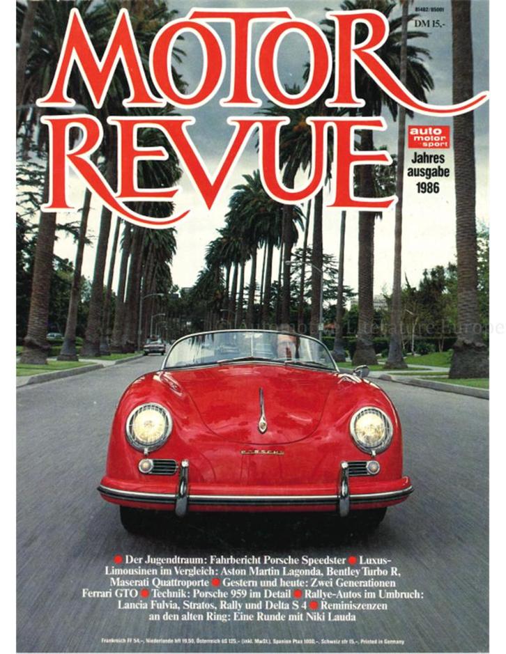 1986 MOTOR REVUE JAARBOEK DUITS, Boeken, Auto's | Folders en Tijdschriften