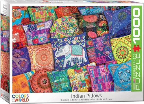 Indian Pillows Puzzel (1000 stukjes) | Eurographics -, Hobby en Vrije tijd, Denksport en Puzzels, Nieuw, Verzenden