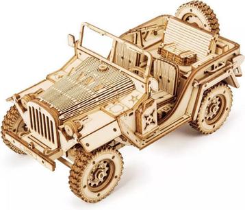 Robotime Army Jeep Hout Modelbouw Pakket Miniatuur DIY Kn... beschikbaar voor biedingen