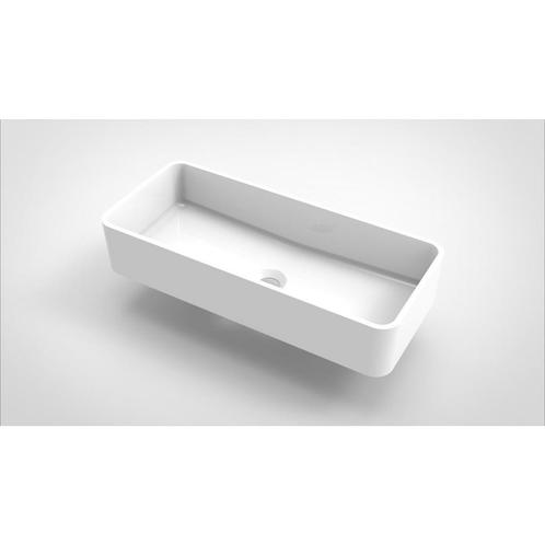 Opbouw Waskom Arcqua Case Rechthoek 60x26 cm Glans Wit, Doe-het-zelf en Verbouw, Sanitair, Overige typen, Nieuw, Ophalen of Verzenden