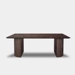 Tafel Rechthoekig Eikenhout  Half Rond  140x90, Huis en Inrichting, Tafels | Eettafels, Nieuw