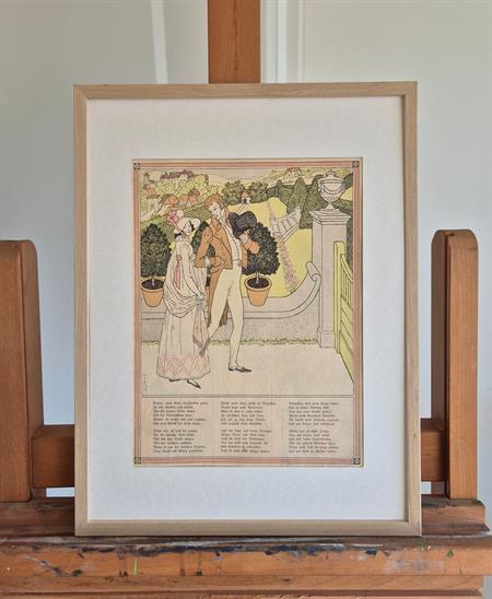 Een roze droom (lijst optie, lithos), Antiek en Kunst, Kunst | Litho's en Zeefdrukken, Verzenden