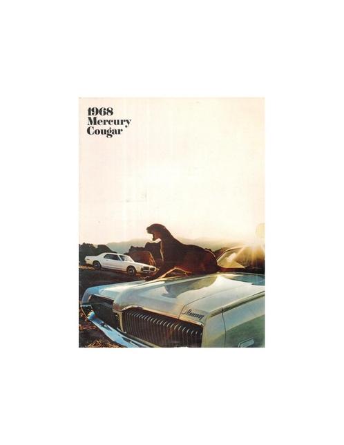 1968 MERCURY COUGAR BROCHURE ENGELS (USA), Boeken, Auto's | Folders en Tijdschriften