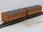 UNIEKE houten NS wagons der 3e klasse, set van 2 (Zelfbouw), Hobby en Vrije tijd, Modeltreinen | Overige schalen, Ophalen of Verzenden