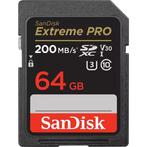 SanDisk SDXC Extreme Pro - 64GB 200/90 mb/s - V30, Ophalen of Verzenden, Zo goed als nieuw