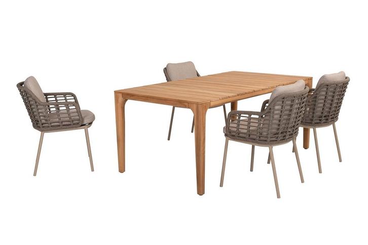 Taste Puglia/Liam tuinset - 180x100 cm., Tuin en Terras, Tuinsets en Loungesets, Tuinset, Nieuw, Hout, Verzenden