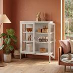 metalen vitrinekast - taupe, Verzenden, Nieuw