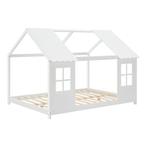 Kinderbed Tostedt huisbed grenen wit 120x200 cm [en.casa], Kinderen en Baby's, Kinderkamer | Bedden, Verzenden, Nieuw