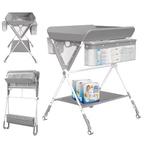 Verstelbare Baby Aankleedtafel met Wielen en Opbergruimte, Kinderen en Baby's, Kinderkamer | Commodes en Kasten, Verzenden, Nieuw