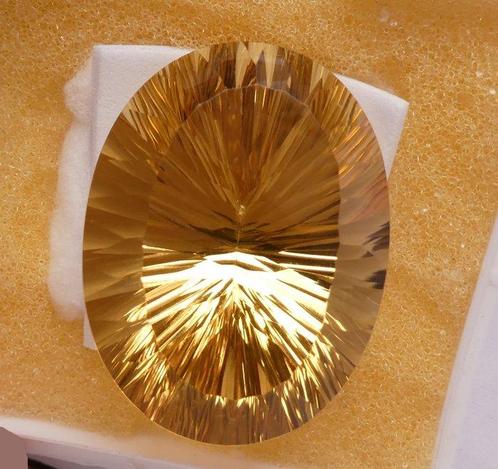 Citrien - 94.53 ct - Instituto Gemólogico Español (IGE), Sieraden, Tassen en Uiterlijk, Edelstenen